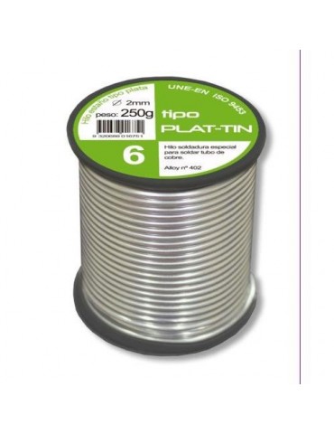 HILO SOLDAR TIPO PLATA 6 Ø2MM.250GR. 07200-2N131