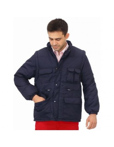 CHAQUETA ACOLCHADA M/DESMONTABLE 1026-AZ. MARINO L