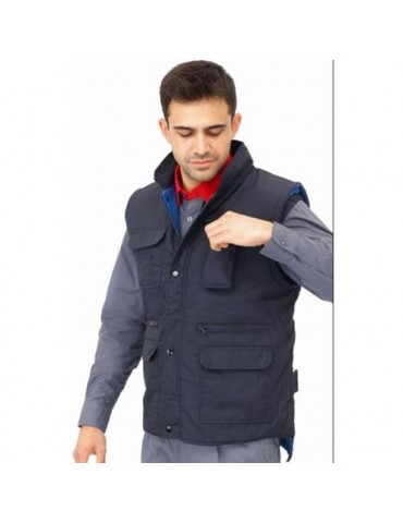 CHALECO MULTIBOLSILLOS FORRO POLAR 1020AM-XXL