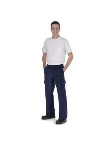PANTALON CON GOMA SANFOR MARINO ALGODON 38