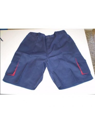 BERMUDA MULTIBOLSILLOS CARGO AZUL 46