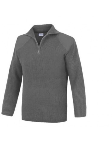 JERSEY CUELLO ALTO C/CREMALLERA GRIS JCC200GR- M