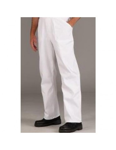 PANTALON CON GOMA MULTIBOLSILLOS TERGAL BLANCO 40