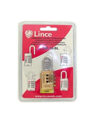 CANDADO LATONADO 200-30 COMBINACION